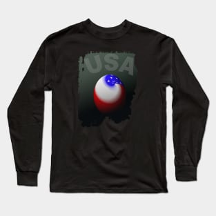 USA, American Flag, World, Patriot, America, Red White Blue Long Sleeve T-Shirt